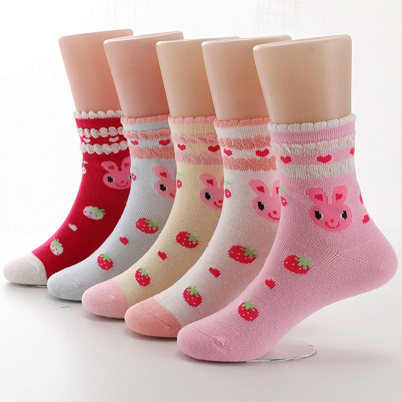 Children's autumn cartoon cute demi-season socks for boys, mid-length, for teenagers, wholesale