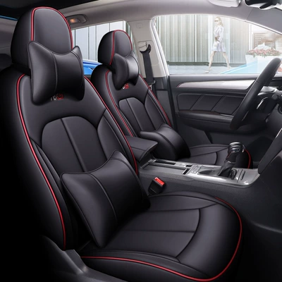 RX5 Special Five-seater Car Cushion – Modelə uyğun (Original) oturacaq örtükləri - deluxe-edition-black-red-line-custom