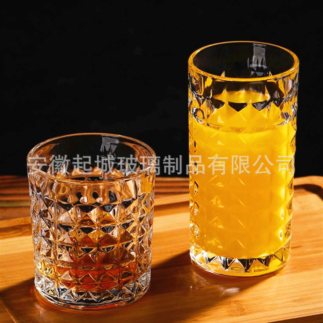 酒吧专用酒杯威士忌酒杯家用个性果汁杯水杯欧式啤酒杯早餐杯欧式