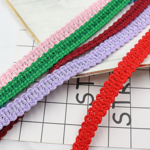 Manufacturer's cross-border hot style 1.2cm polyester centipede lace with color perennial style home textile lighting accessories