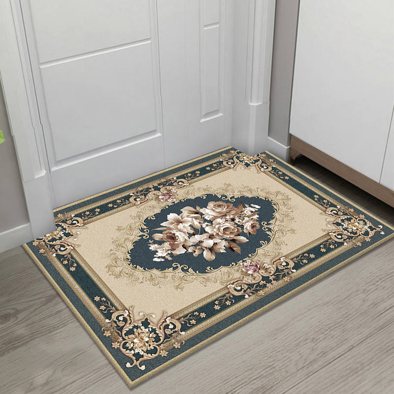Alfombra de la puerta de entrada de estilo europeo estera del piso estera de la puerta pasillo sala de estar hogar corte cocina estera del piso lavable