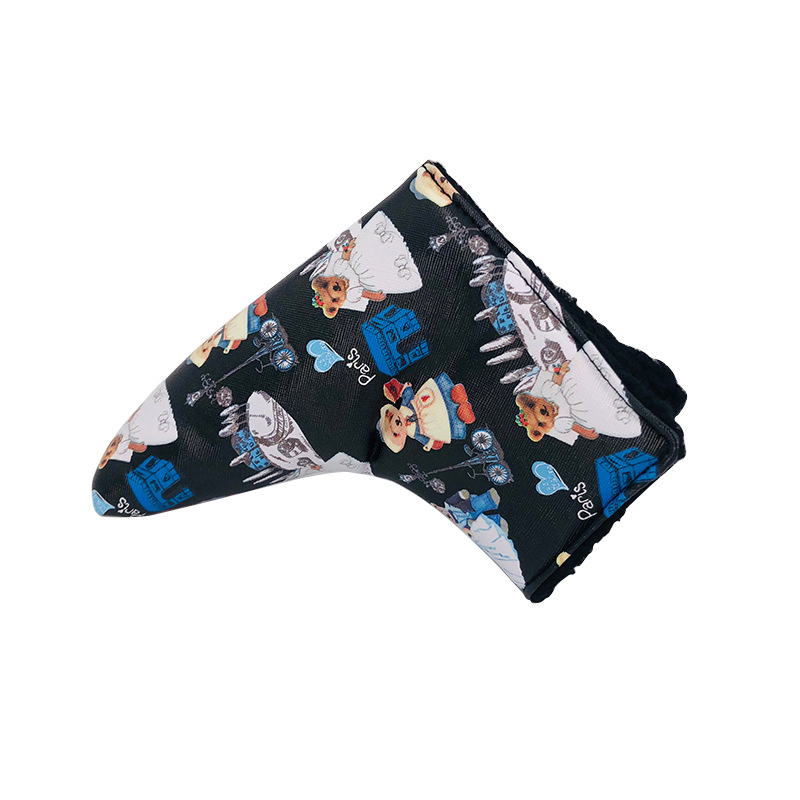 Transfronterizo Venta caliente de la PU cubierta del Club de Golf colorido impermeable pie recto barra de empuje cubierta fuente fábrica de una sola pieza de entrega