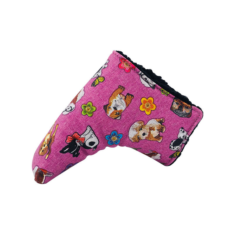 Transfronterizo Venta caliente de la PU cubierta del Club de Golf colorido impermeable pie recto barra de empuje cubierta fuente fábrica de una sola pieza de entrega