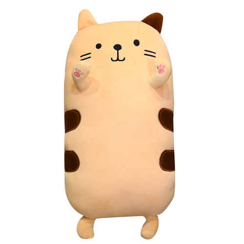 Direct Manufacturer Sales, Dropshipping Creative Two-Tailed Cat Pillow Meow Star Toy, Logo Printing Available, QR Code Addable