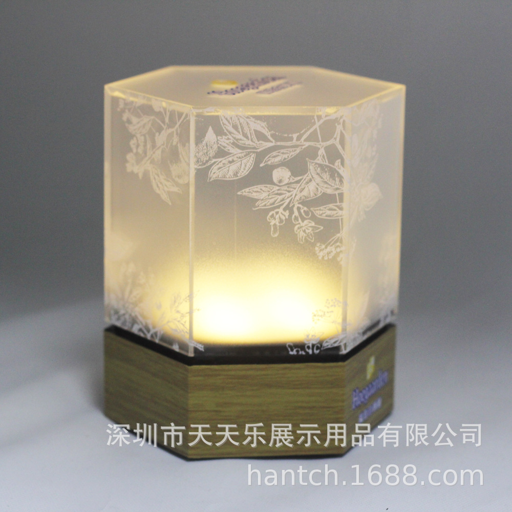 清吧夜灯可充电双面水晶灯箱LED广告灯箱创意水晶灯箱商场灯箱