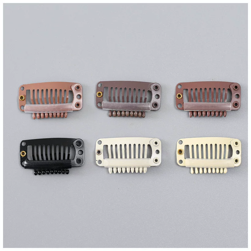 Корейская заколка-клипса для волос из нержавеющей стали с девятью зубцами, аксессуар для самостоятельного изготовления, заколка-защелка, заколка для головного убора, оптовая продажа с фабрики