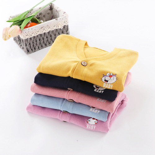 Children's coats and sweaters  new boys' cardigans baby sweatshirts for baby girls spring and autumn Korean version children's clothing wholesale