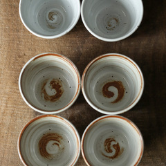 Handmade high temperature coarse ceramic Japanese tea cup Yatou Qingjian hand-held ceramic cup personalized water cup simple tableware owner cup 