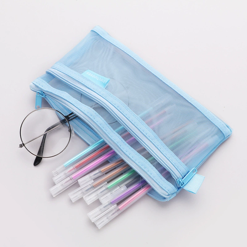 Pencil case, double-layer storage bag, storage system, Japanese and Korean