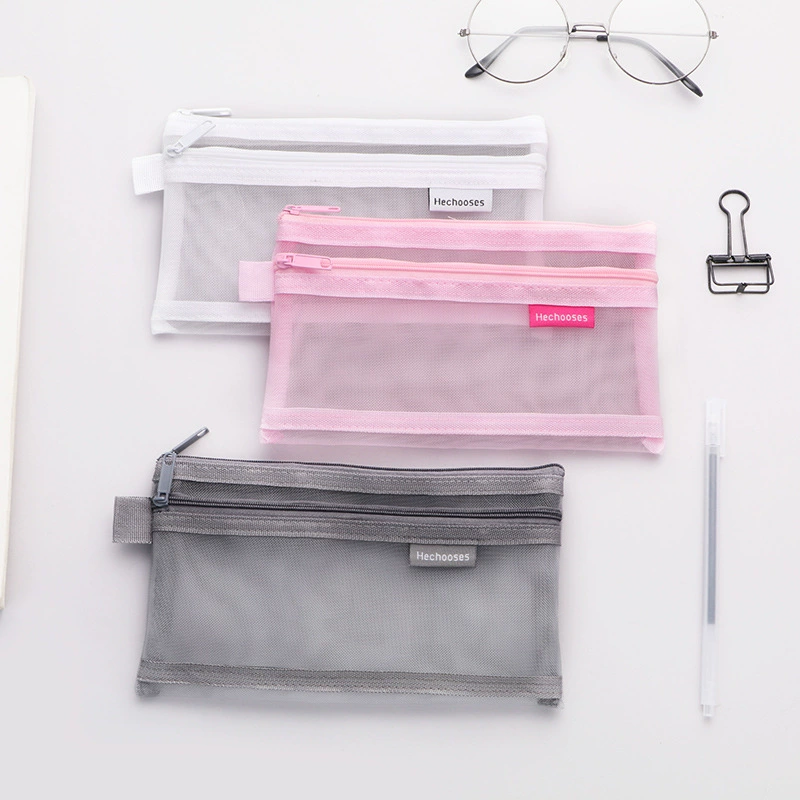 Pencil case, double-layer storage bag, storage system, Japanese and Korean