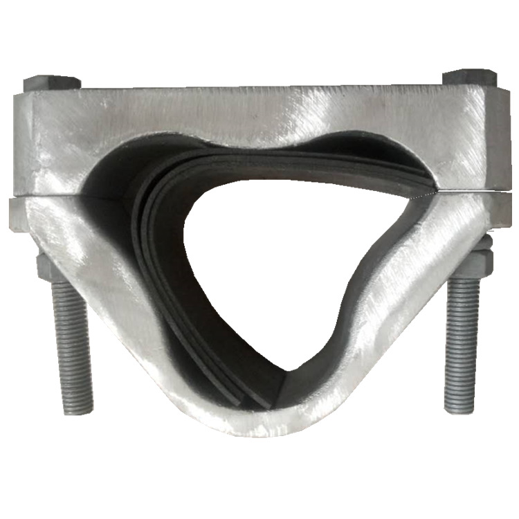 高压三芯电缆固定夹 三芯电缆抱箍 电缆固定金具 线夹