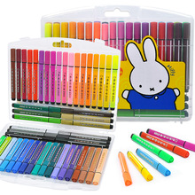 晨光文具米菲水彩笔48色大容量三角粗头儿童手绘涂鸦可洗彩色画笔