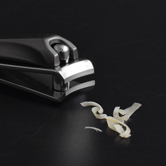 Nail scissors gift nail clippers stainless steel nail clippers curved mouth large gun black nail clippers can be marked