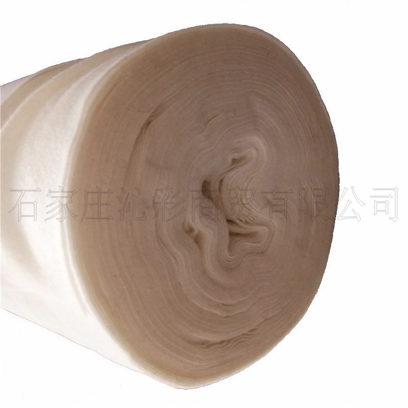 1mm130g软身阻燃毛毡Flame retardant felt白色阻燃无纺布 阻燃棉