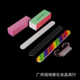 美甲工具指甲挫修甲工具抛光条套装打磨豆腐块修型指甲价格优惠