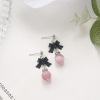 Fuchsia brand cute earrings, wide color palette, flowered