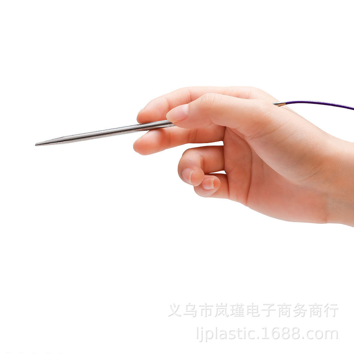 Nuevo juego de agujas de anillo de acero inoxidable de herramientas tejidas transfronterizas 80 cm 14 agujas de suéter agujas de suéter tejidas