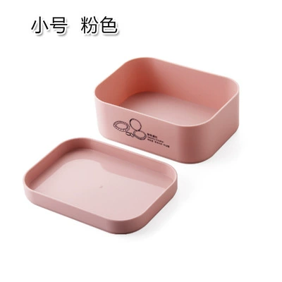Table cosmetic plastic storage box, matte cover, face mask, lipstick for skin care, set, European style