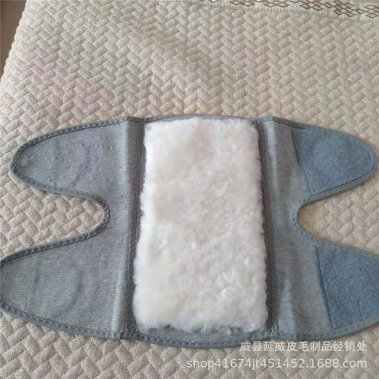 Оптовая Продажа с фабрики меховая интегрированная наколенник из овчины зимняя холодостойкая теплая наколенник