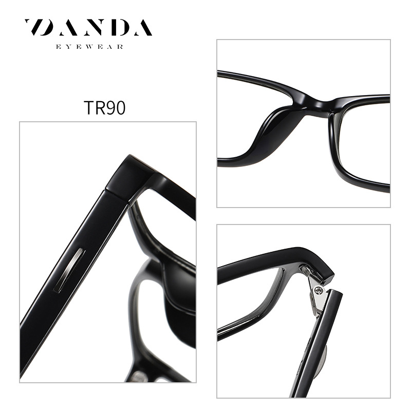 2023 nuevas gafas de luz anti-azul que cambian de color para hombres y mujeres la misma caja de gafas simples que cambian de color montura ultraligera de gafas TR90