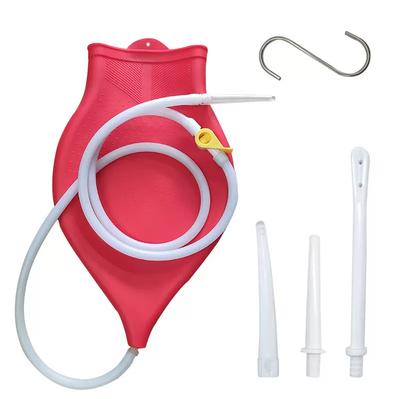 3L大容量硅胶橡胶灌肠袋 牛奶咖啡 家用外出冲洗袋 跨境新品批发