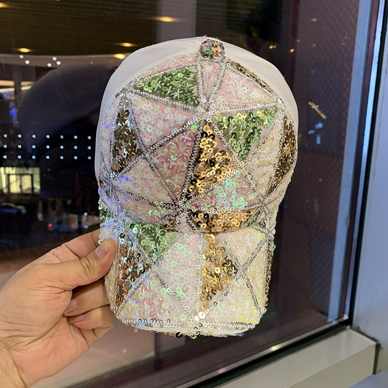 Дышащие ногти с Sequins, модная солнцезащитная шляпа, универсальная бейсболка, защита от солнца, корейский стиль