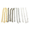 Extending chain 7 cm iron tail chain 50 pieces/bag electroplated silver ancient green white K metal alloy accessories