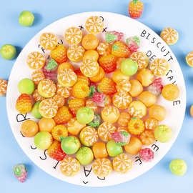 树脂配件 仿真立体水果橘子葡萄diy饰品配件 创意耳环钥匙扣挂件