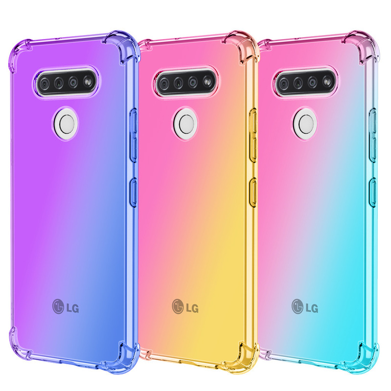 + LG stylo 7 phone case V60 four-corner K61 drop-proof K41S gradient phone case stylo 6