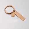 Keychain stainless steel for beloved, accessory with zipper engraved, pendant, mirror effect