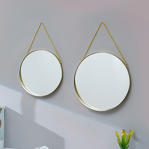 No punching wall hanging dormitory dressing mirror wall hanging bathroom mirror washstand mirror makeup mirror bathroom mirror bathroom mirror