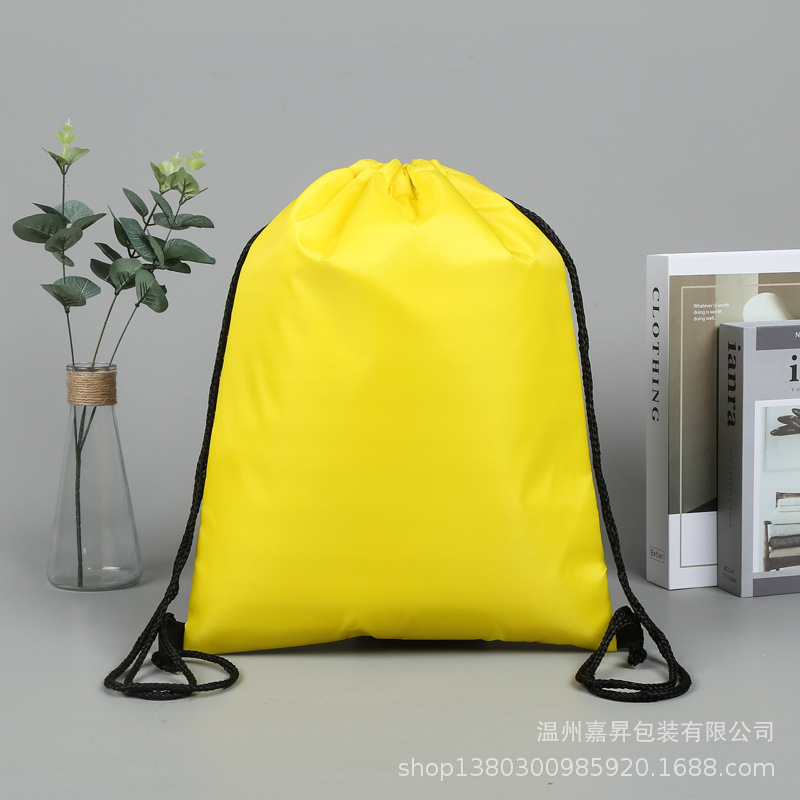 厂家供应抽绳涤纶布束口袋背包袋 2MM珍珠棉保温束口袋铝箔保温袋