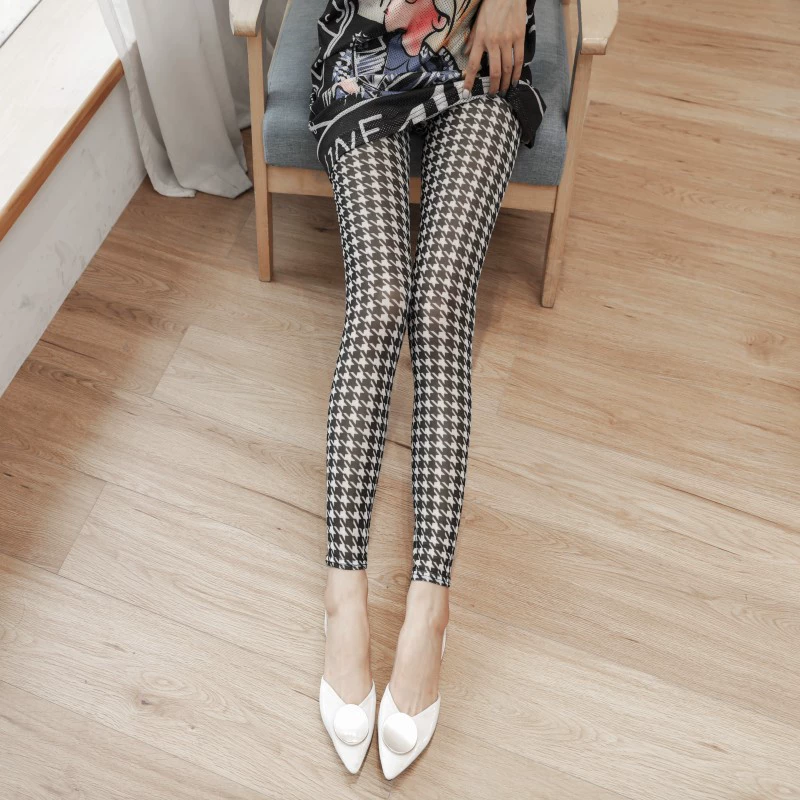 Лет leggings сверхтонкие летом, шёлковые брюки, облегающие