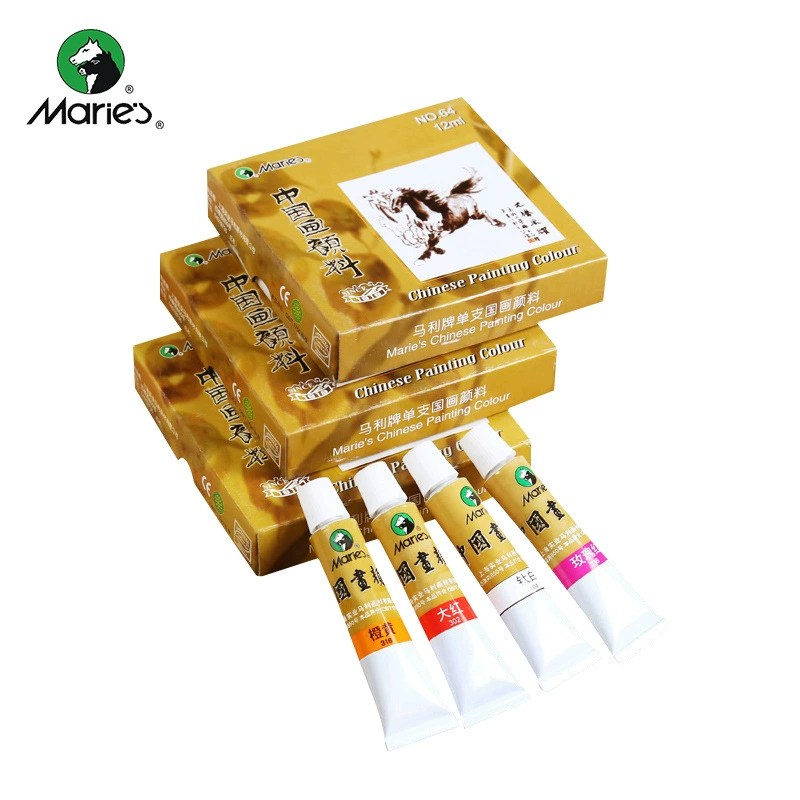 Sansui, художественный фартук с пигментами, 36 цветов, 12 мл