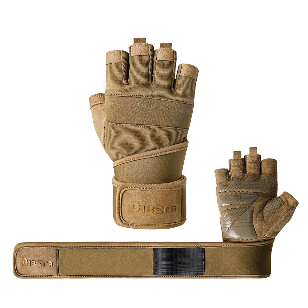 Fabricante DIBEAR, Venta al Por Mayor Transfronteriza, Guantes Deportivos de Verano en Stock, Medios Dedos, Antideslizantes, Resistentes al Desgaste, con Agarre