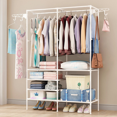 Simple wall-mounted hanger, iron coat rack, minimalist and stylish bedroom standing clothes rack, entryway bag hanger, wholesale