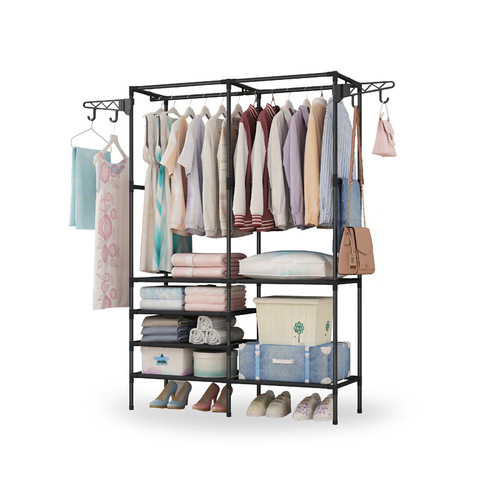 Simple wall-mounted hanger, iron coat rack, minimalist and stylish bedroom standing clothes rack, entryway bag hanger, wholesale