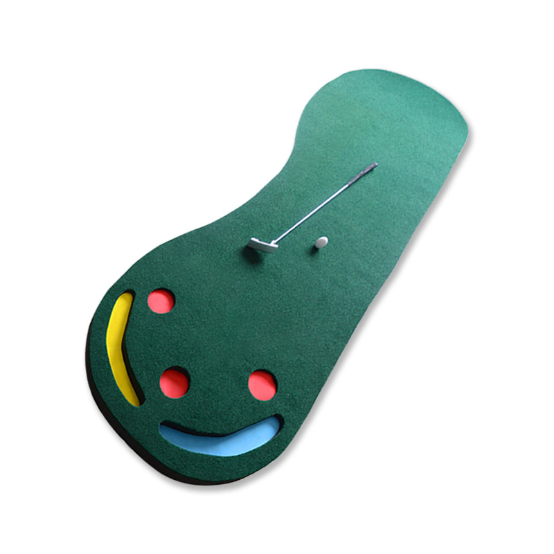 Fábrica al por mayor Golf huelga Mat Golf putter práctica Mat interior entrenador césped transfronterizo Venta caliente