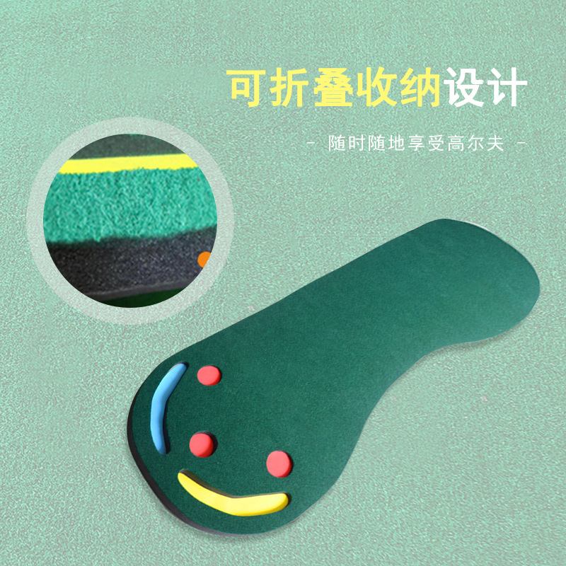 Fábrica al por mayor Golf huelga Mat Golf putter práctica Mat interior entrenador césped transfronterizo Venta caliente