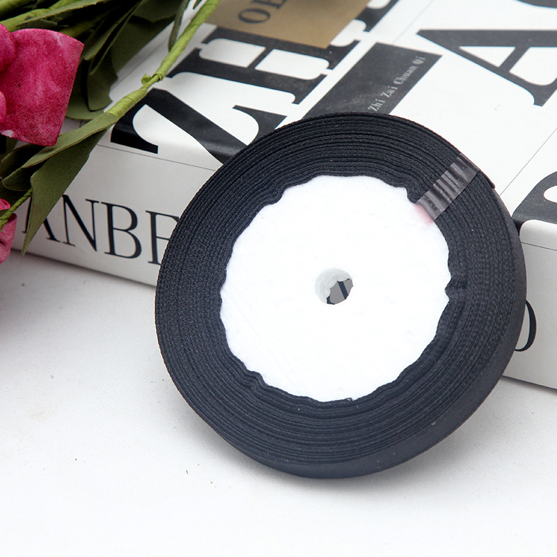 Caja de regalo del todo partido 2,5 cm cinta decoración de la boda silla espalda regalo embalaje cinta al por mayor