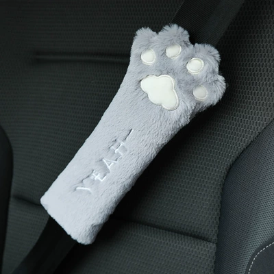 Car Plush Headrest Pillow Cute: Headrest - grey-shoulder