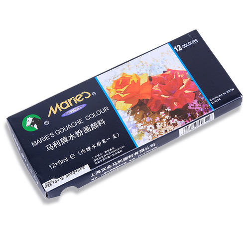 Wholesale Marley brand 12/24/18/36 color gouache paint set painting sketching children's art boxed paint