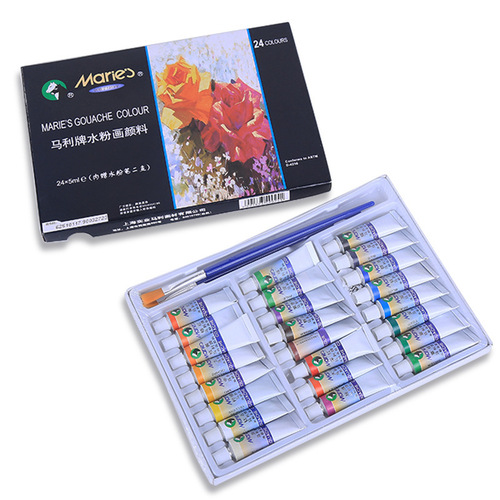 Wholesale Marley brand 12/24/18/36 color gouache paint set painting sketching children's art boxed paint