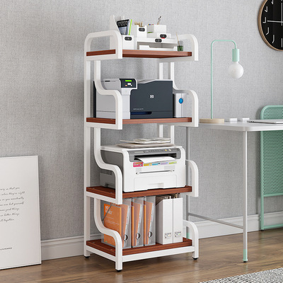 4 층 흰색 프레임 + 티크 색상