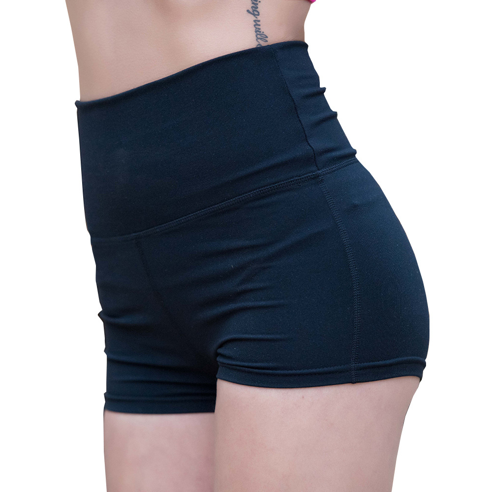 En stock nuevo estilo europeo y americano yoga deportes shorts de cintura alta vientre de las mujeres pantalones de fitness sexy entrenamiento de baile pantalones calientes