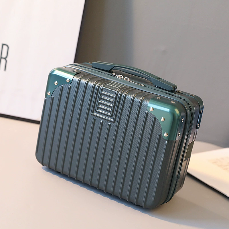 Mini Handheld Suitcase Makeup Box, 14″ & 16″, Lightweight Password Lock, Multi-Color