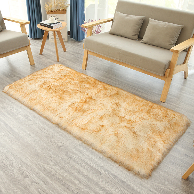 Amazon lana-como alfombra felpa color sólido nórdico alfombra cojín hogar sala de estar dormitorio manta