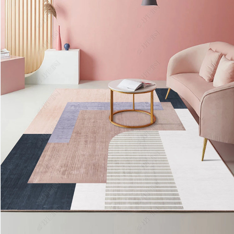 Sala de estar alfombra dormitorio chica ins manta de noche Internet celebridad simple habitación de cama completa Nordic luz mesa de café de lujo alfombra de piso