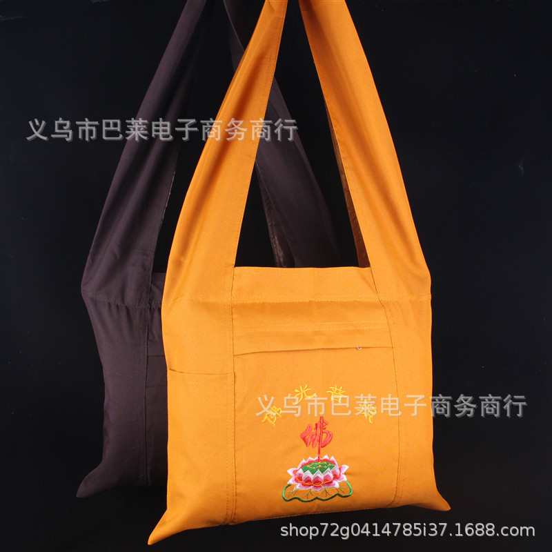 Approvisionnement Direct d'usine ligne lumineuse sac Luohan sac Chaoxiang sac hommes et femmes sac de méditation toutes sortes de moine sac Bouddha sac moine sac