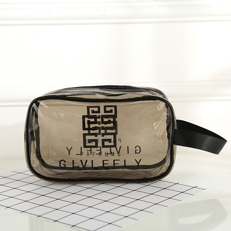 Bolsa de cosméticos transparente de gran capacidad de almacenamiento de viaje impermeable bolsa de lavado bolsa de cosméticos portátil Mujer Suministro Directo de Fábrica